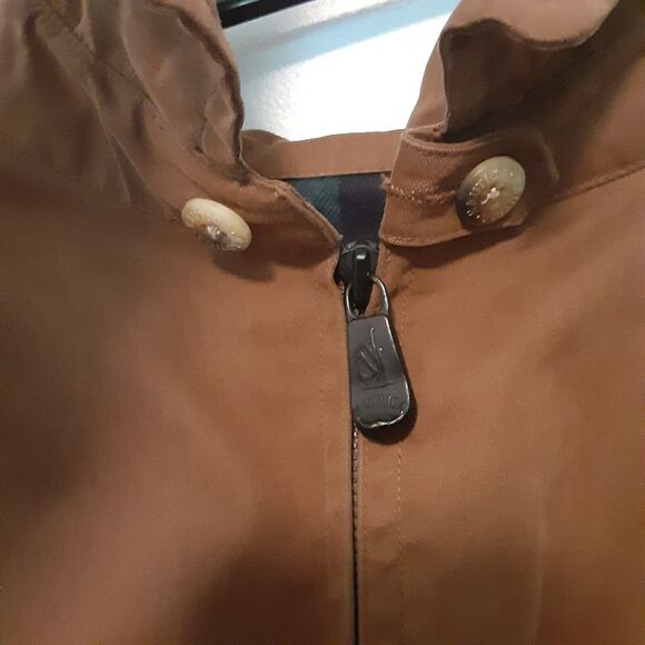 Vintage Nautica Jacket Mens Size XL Extra Large Brown Embroidered Full Zip - Picture 9 of 11